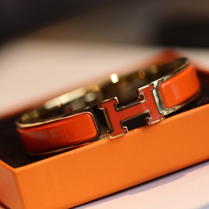 [Lumi Jewellery]H BRACELET 12MM GOLD