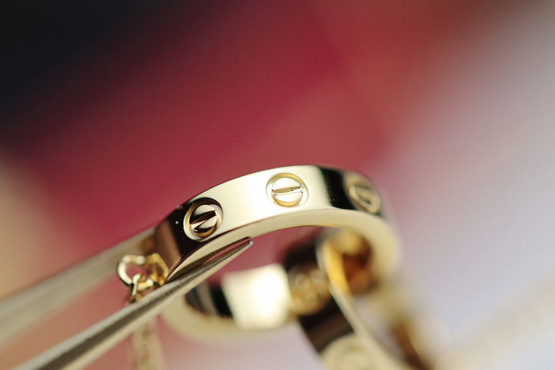 [Lumi Jewellery]LOVE NECKLACE DOUBLE RING GOLD