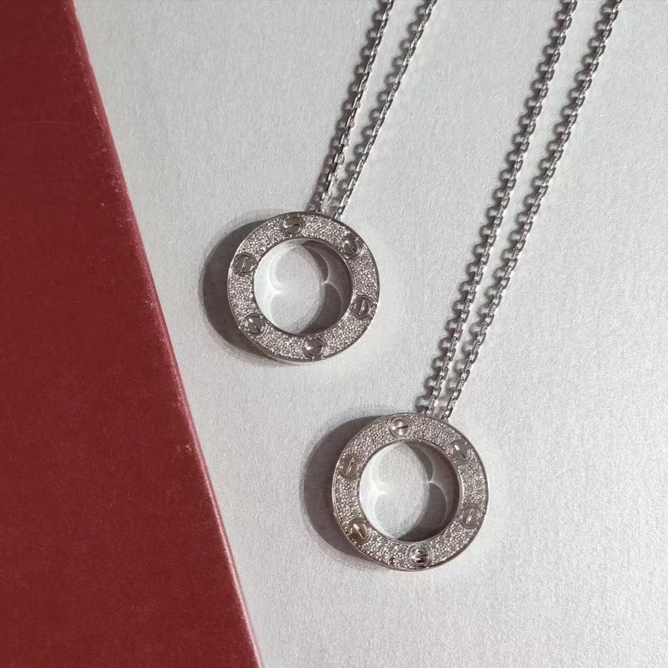 [Lumi Jewellery]LOVE NECKLACE ADJUSTABLE SILVER