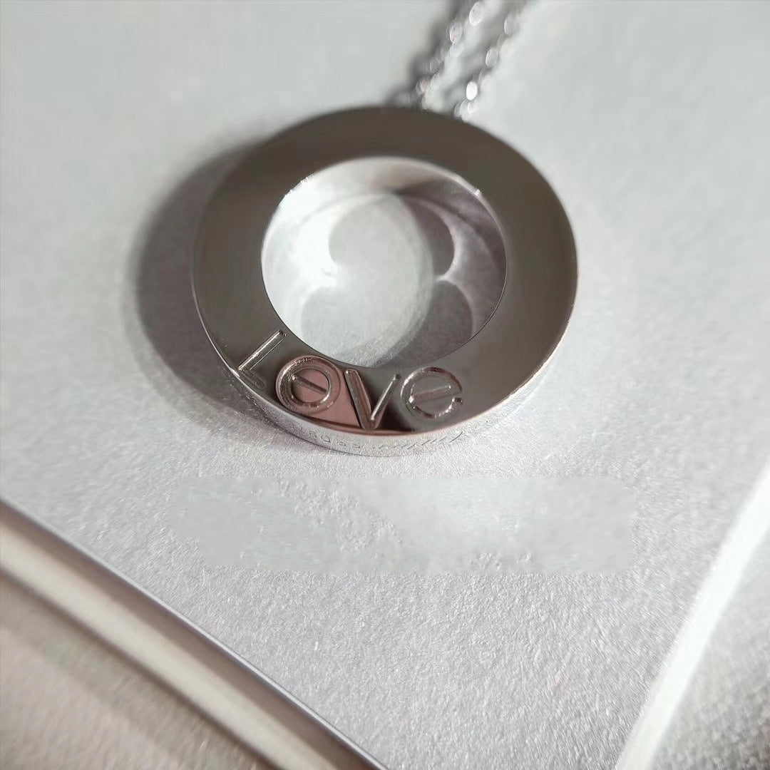 [Lumi Jewellery]LOVE NECKLACE ADJUSTABLE SILVER