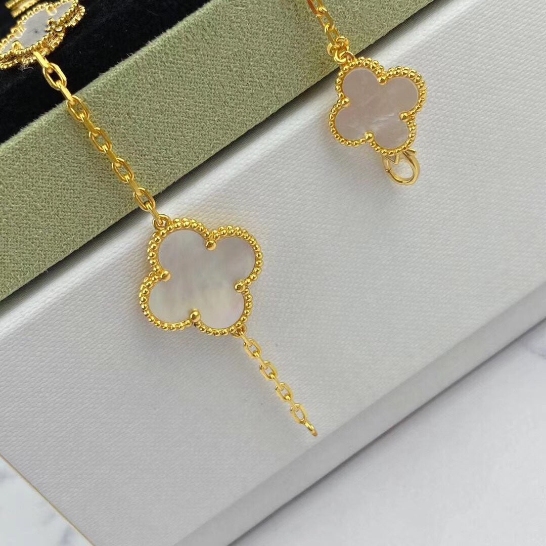 [Lumi Jewellery]MAGIC CLOVER MOP GOLD BRACELET 5 MOTIFS