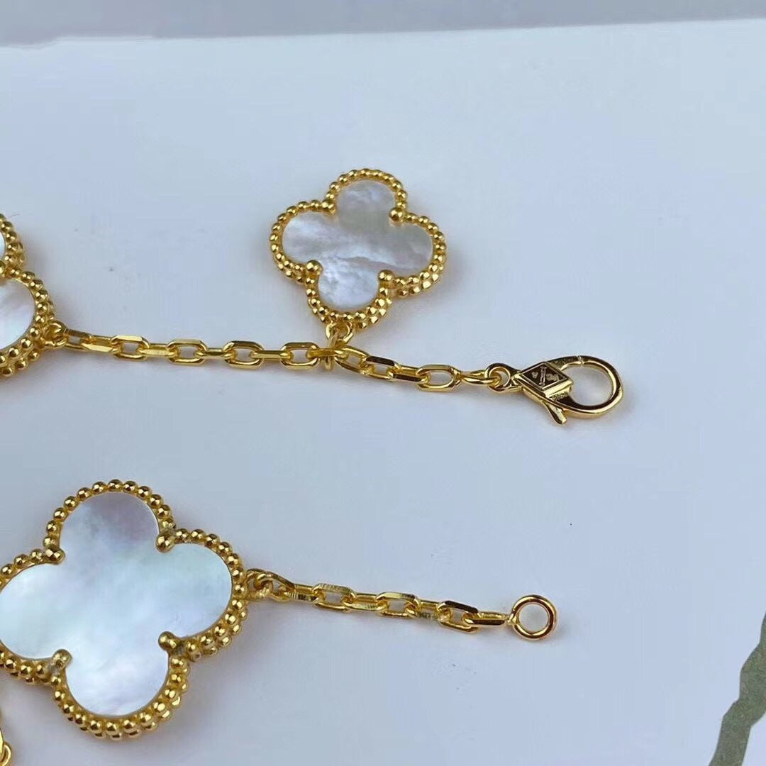 [Lumi Jewellery]MAGIC CLOVER MOP GOLD BRACELET 5 MOTIFS