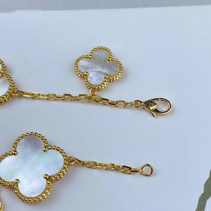 [Lumi Jewellery]MAGIC CLOVER MOP GOLD BRACELET 5 MOTIFS