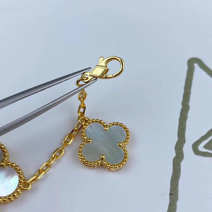 [Lumi Jewellery]MAGIC CLOVER MOP GOLD BRACELET 5 MOTIFS
