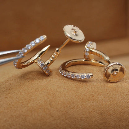 [Lumi Jewelery]JUSTE FULL DIAMOND SMALL EARRINGS