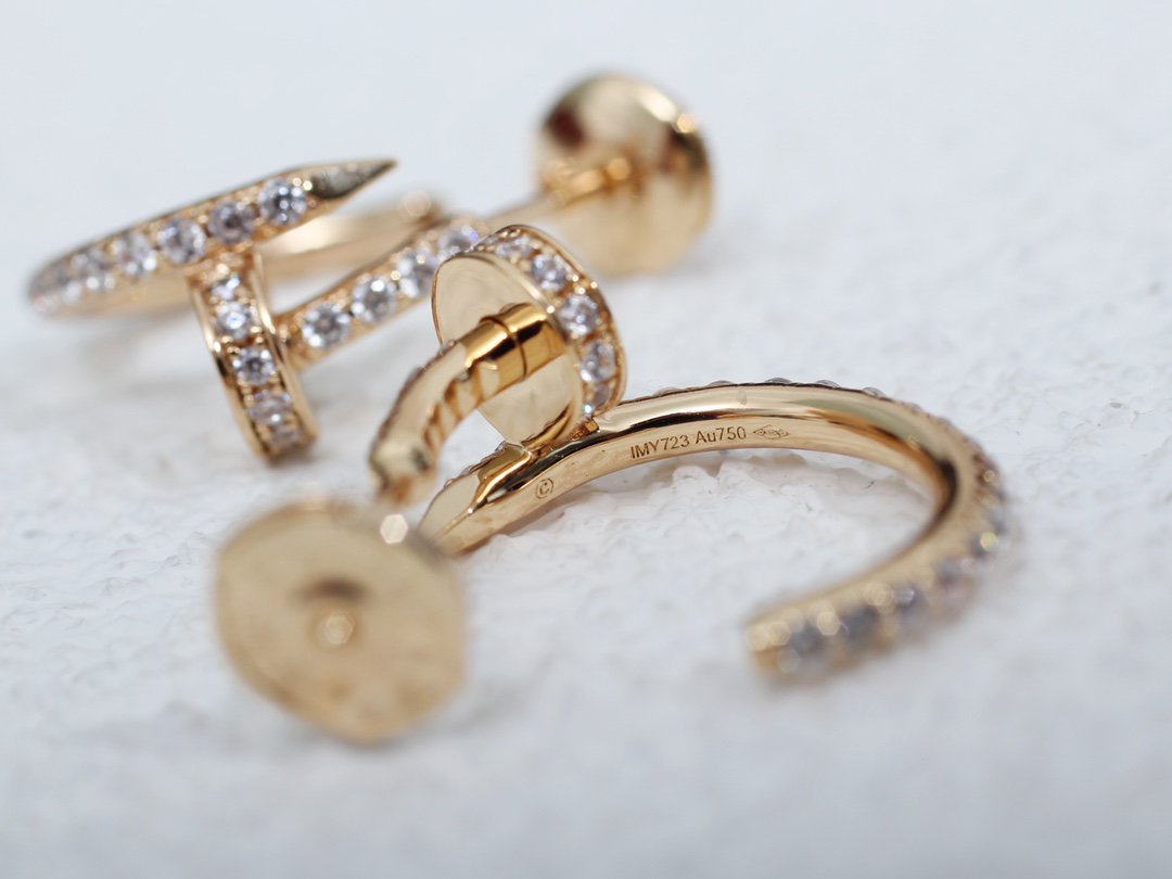 [Lumi Jewellery]JUSTE EARRINGS 12.75MM PINK GOLD DIAMOND