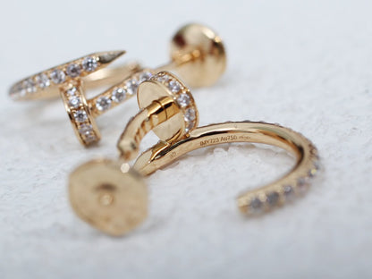 [Lumi Jewellery]JUSTE EARRINGS 12.75MM PINK GOLD DIAMOND