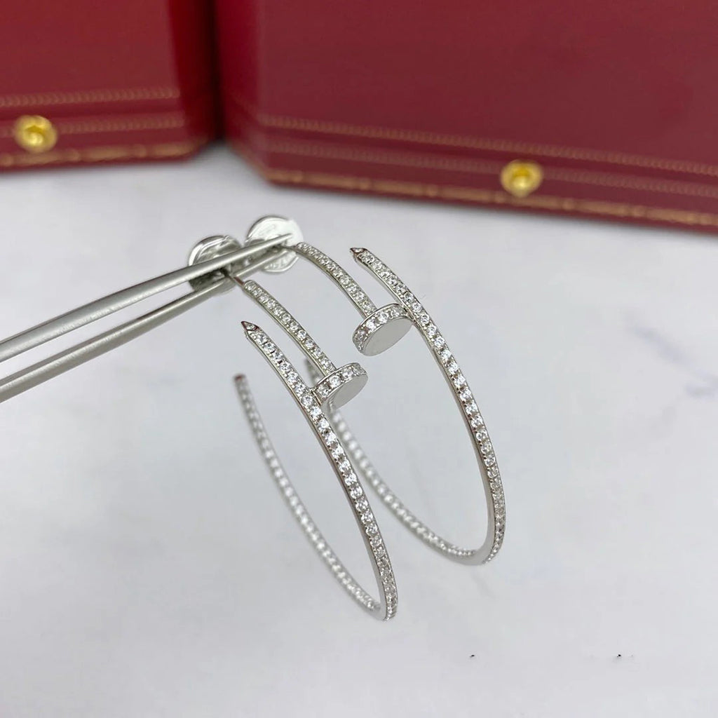[Lumi Jewelery]JUSTE FULL DIAMOND LARGE EARRINGS