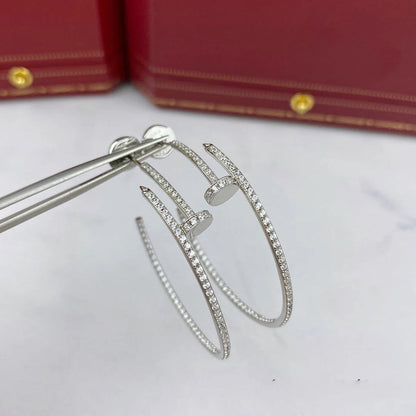[Lumi Jewelery]JUSTE FULL DIAMOND LARGE EARRINGS