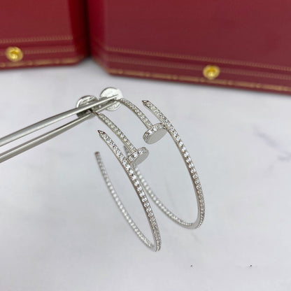 [Lumi Jewellery]JUSTE EARRINGS FULL DIAMONDS 1.8MM