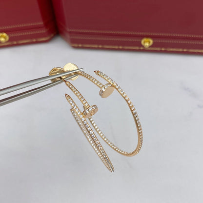 [Lumi Jewellery]JUSTE EARRINGS FULL DIAMONDS 1.8MM