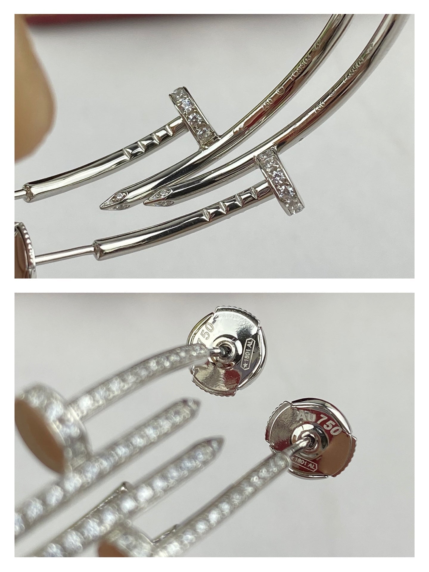 [Lumi Jewellery]JUSTE EARRINGS FULL DIAMONDS 1.8MM