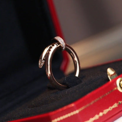 [Lumi Jewellery]JUSTE RING 2.65MM PINK GOLD DIAMOND