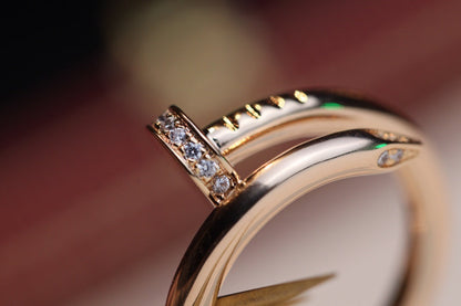[Lumi Jewellery]JUSTE RING 2.65MM PINK GOLD DIAMOND
