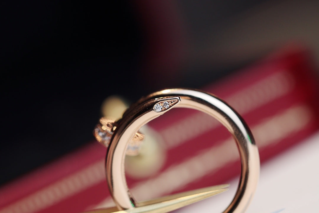 [Lumi Jewellery]JUSTE RING 2.65MM PINK GOLD DIAMOND