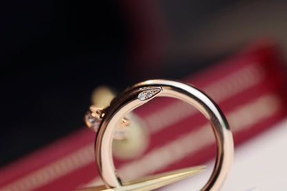 [Lumi Jewellery]JUSTE RING 2.65MM PINK GOLD DIAMOND