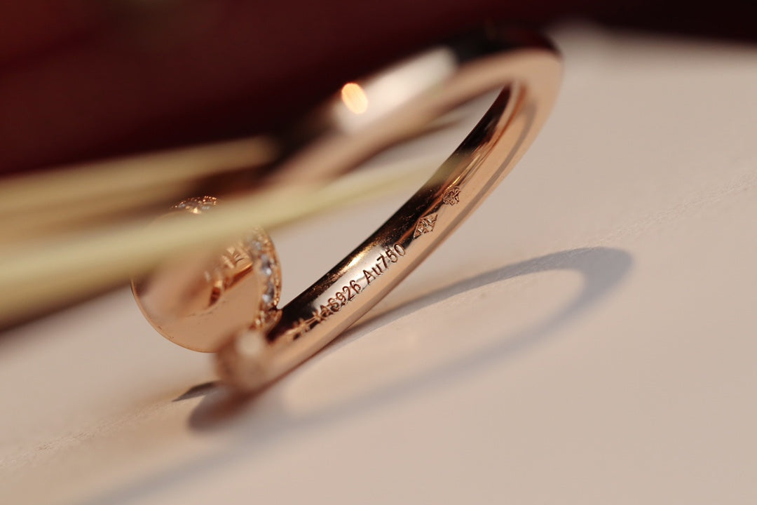 [Lumi Jewellery]JUSTE RING 2.65MM PINK GOLD DIAMOND