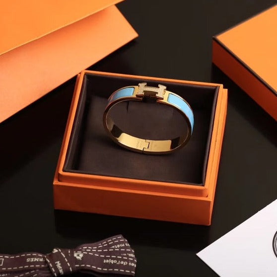 [Lumi Jewellery]H CLOUD BLUE BRACELET GOLD DIAMOND