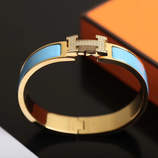 [Lumi Jewellery]H CLOUD BLUE BRACELET GOLD DIAMOND