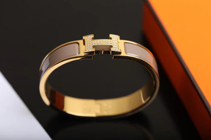 [Lumi Jewellery]H BRACELET GOLD DIAMOND