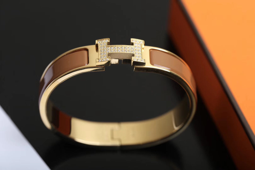 [Lumi Jewellery]H BRACELET GOLD DIAMOND