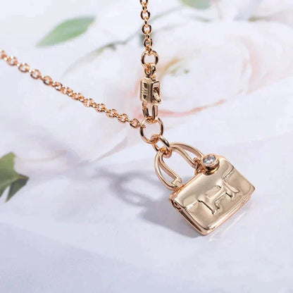 [Lumi Jewellery]AMULETTE PEDANT ROSE GOLD NECKLACE