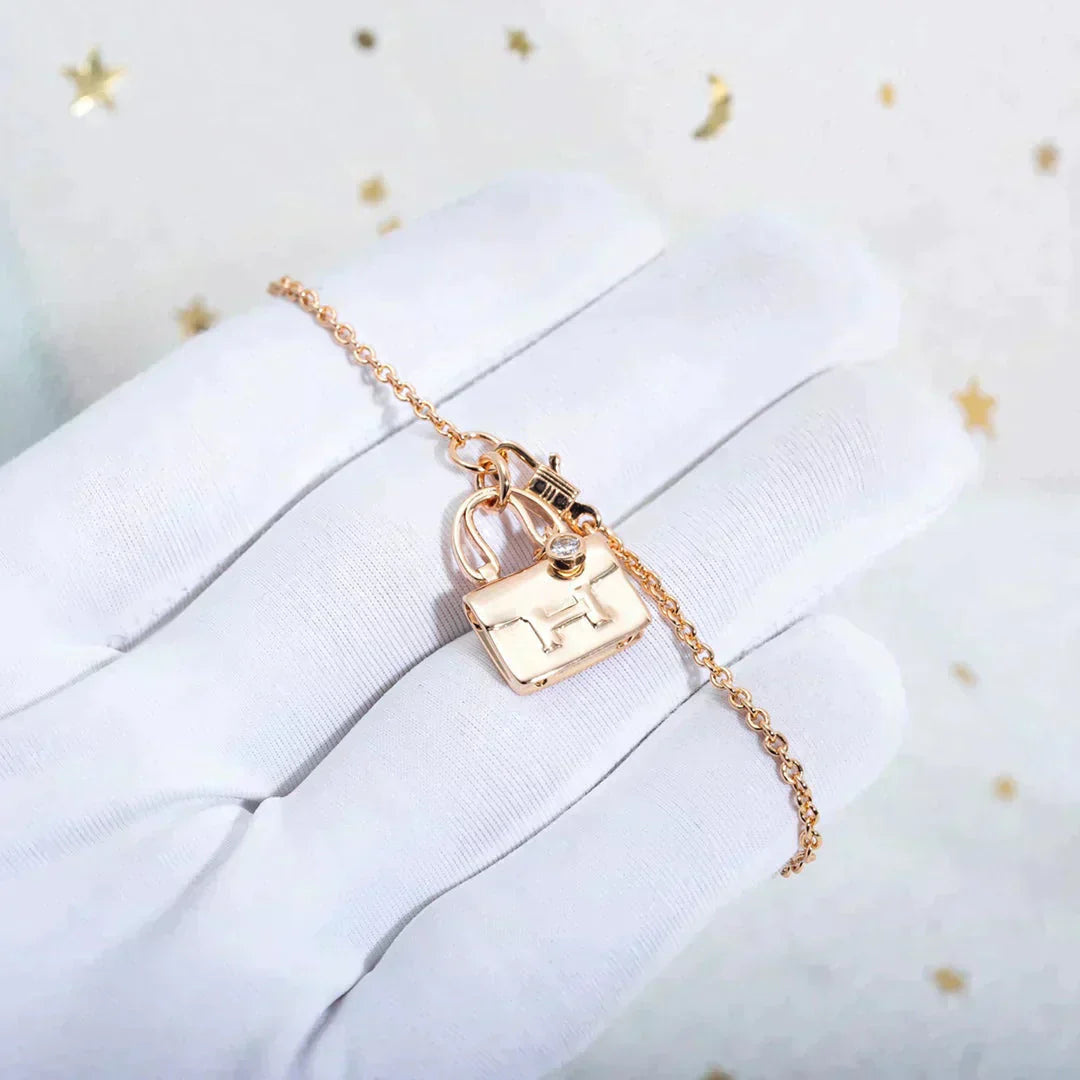 [Lumi Jewellery]AMULETTE PEDANT ROSE GOLD NECKLACE