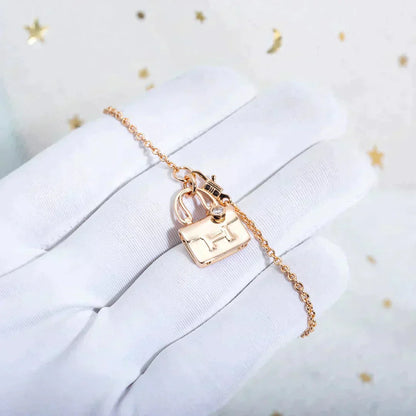 [Lumi Jewellery]AMULETTE PEDANT ROSE GOLD NECKLACE