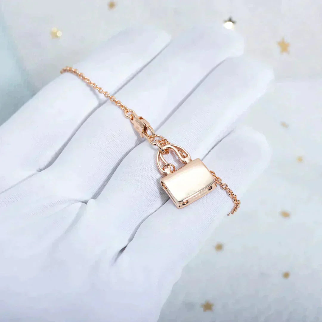 [Lumi Jewellery]AMULETTE PEDANT ROSE GOLD NECKLACE