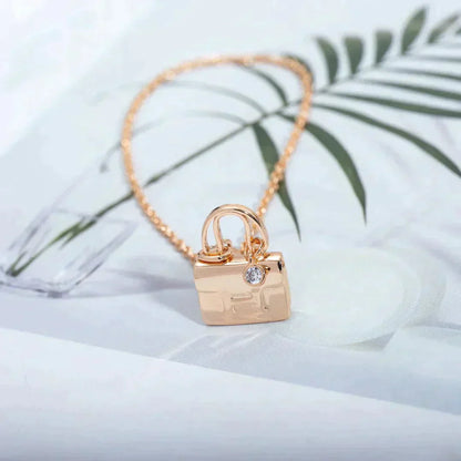 [Lumi Jewellery]AMULETTE PEDANT ROSE GOLD NECKLACE