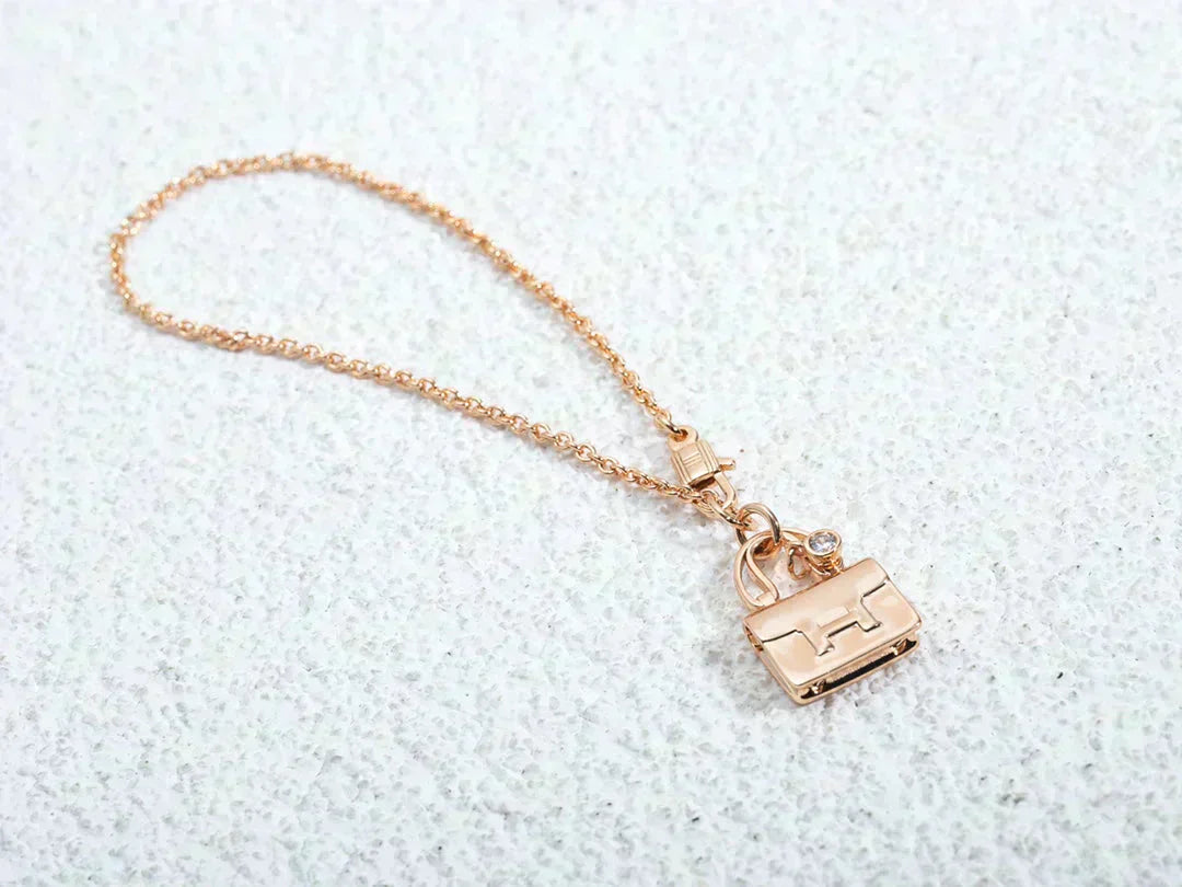 [Lumi Jewellery]AMULETTE PEDANT ROSE GOLD NECKLACE