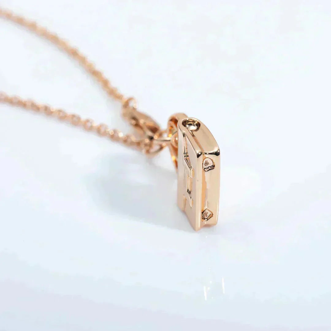 [Lumi Jewellery]AMULETTE PEDANT ROSE GOLD NECKLACE