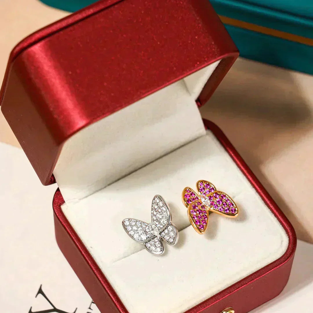 [Lumi Jewellery]TWIN BUTTERFLY DIAMOND RING