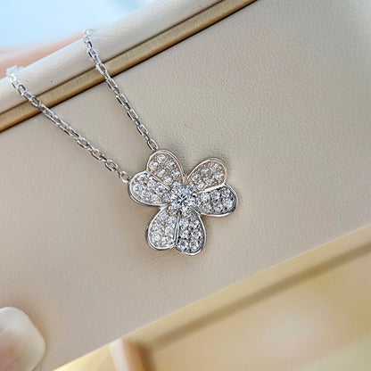 [Lumi Jewellery]CLOVER DIAMOND NECKLACE SILVER