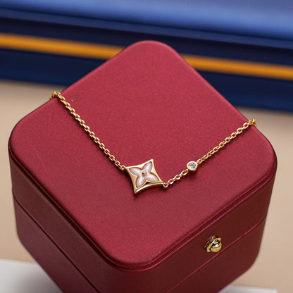 [Lumi Jewellery]STAR 1 DIAMOND PINK GOLD BRACELET