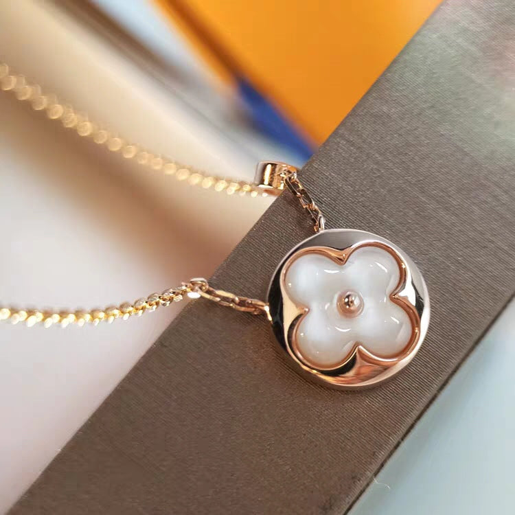 [Lumi Jewellery]SUN MOP GOLD 1 DIAMOND NECKLACE