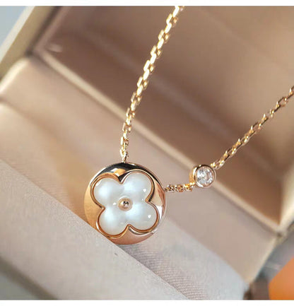 [Lumi Jewellery]SUN MOP GOLD 1 DIAMOND NECKLACE