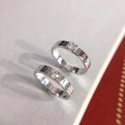 [Lumi Jewellery]LOVE RING 3.6MM 1 BIG DIAMOND