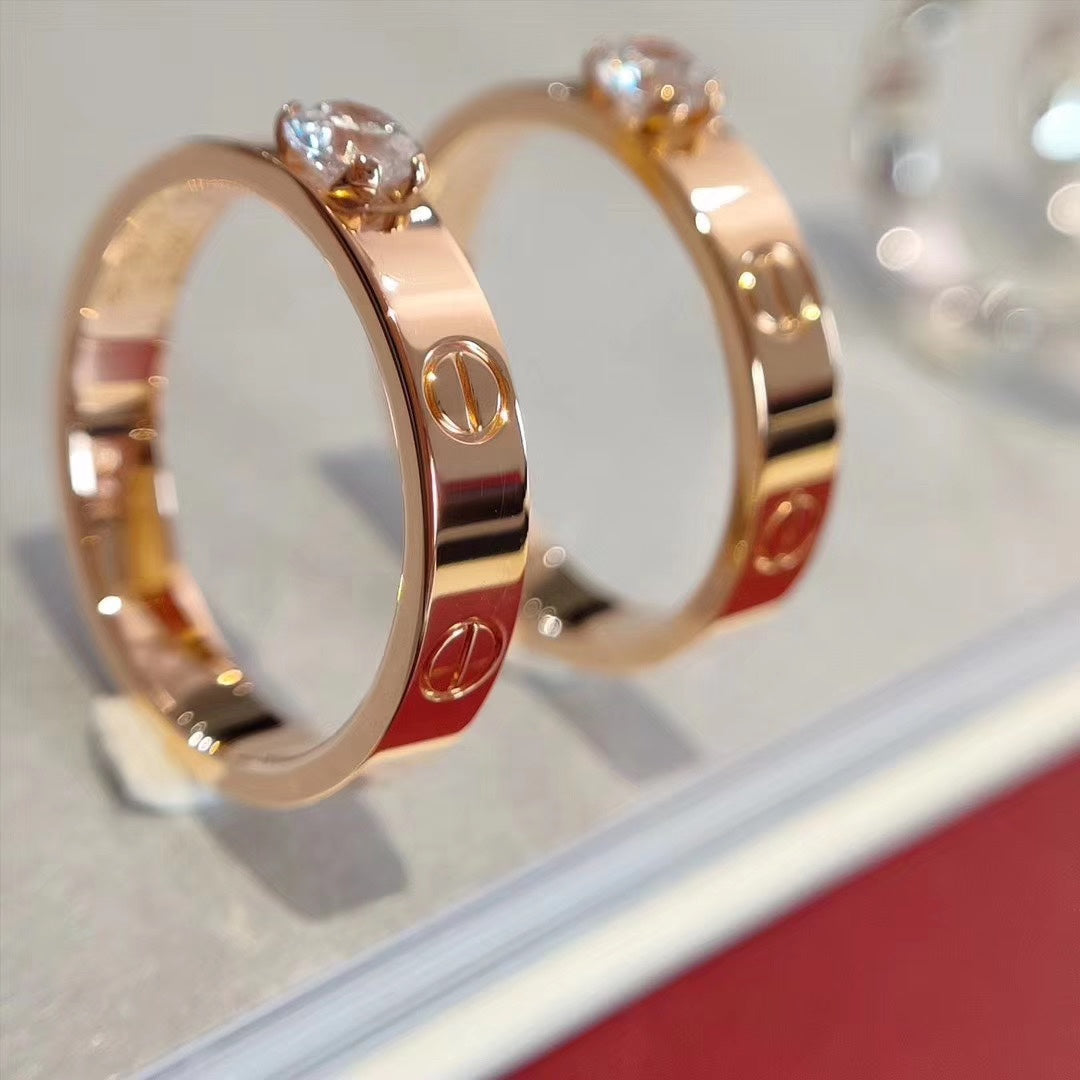 [Lumi Jewellery]LOVE RING 3.6MM 1 BIG DIAMOND