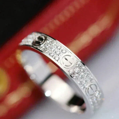 [Lumi Jewellery]LOVE RING 3.6MM DIAMOND PAVED