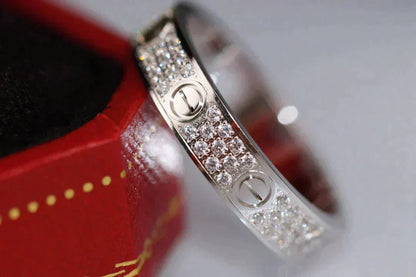 [Lumi Jewellery]LOVE RING 3.6MM DIAMOND PAVED
