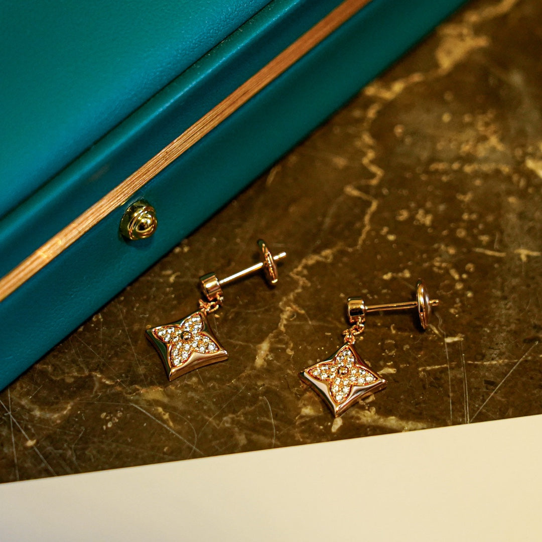 [Lumi Jewellery]STAR DIAMONDS EARRINGS GOLD