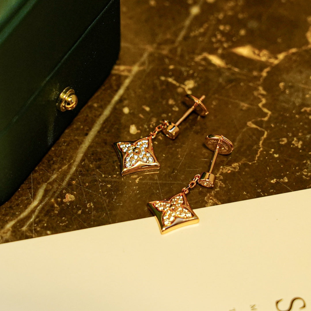 [Lumi Jewellery]STAR DIAMONDS EARRINGS GOLD