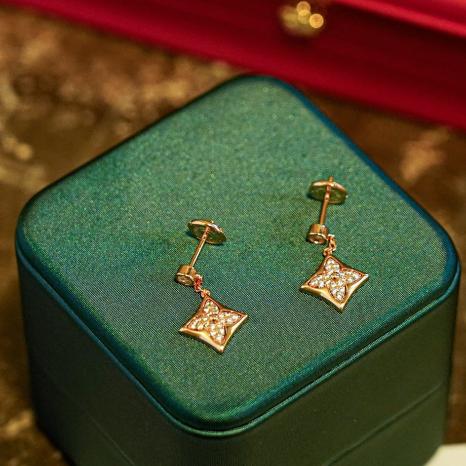 [Lumi Jewellery]STAR DIAMONDS EARRINGS GOLD