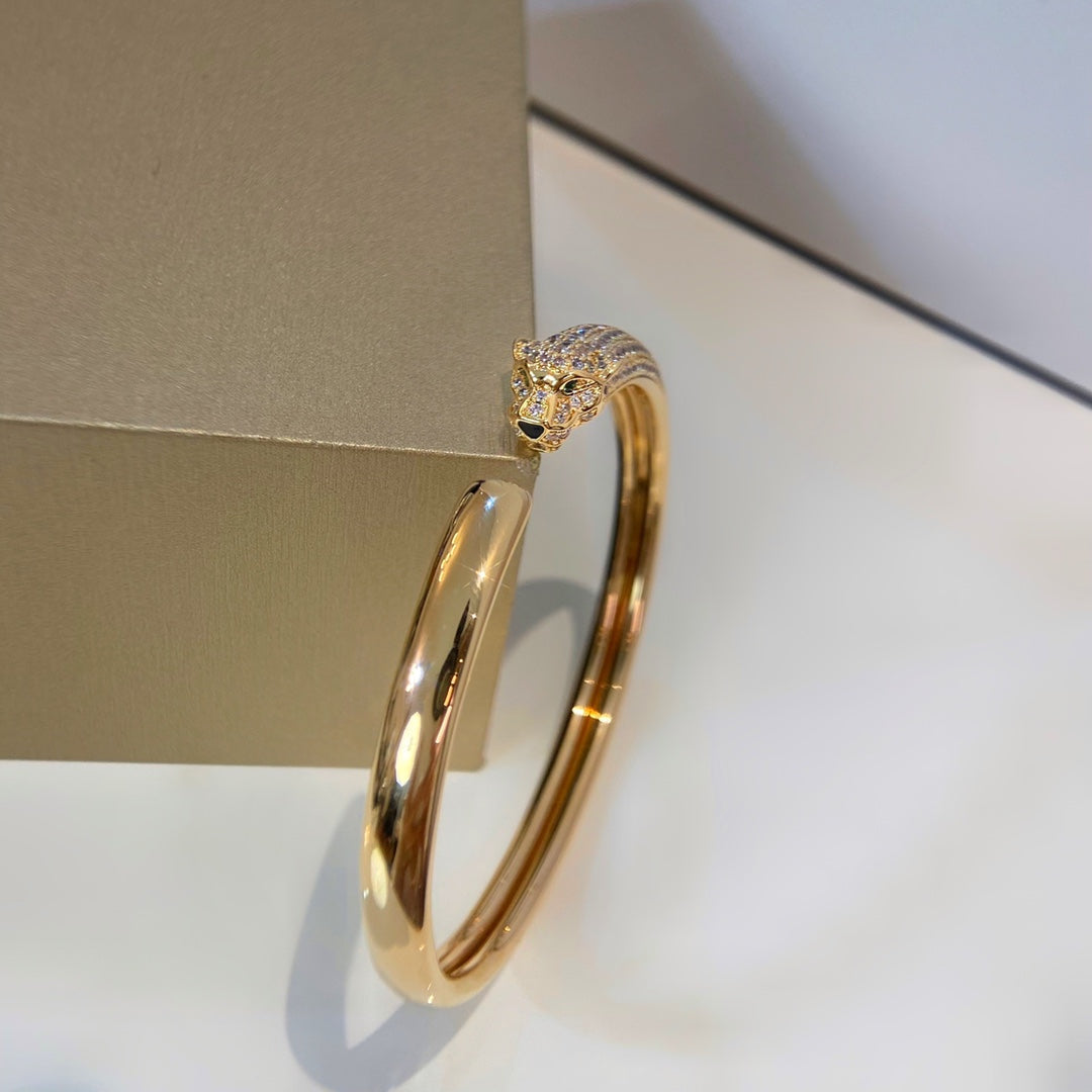 [Lumi Jewellery]PANTHERE GOLD DIAMOND OPEN BRACELET