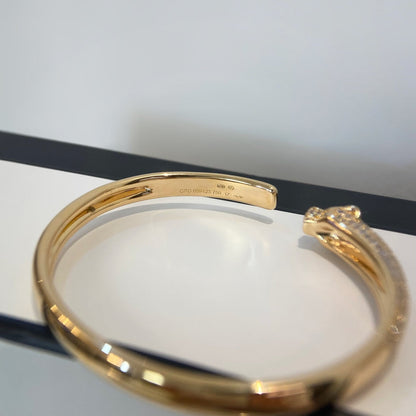 [Lumi Jewellery]PANTHERE GOLD DIAMOND OPEN BRACELET