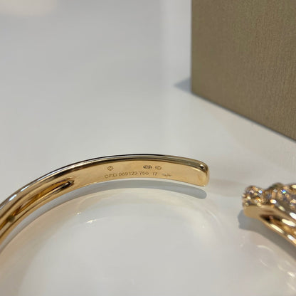 [Lumi Jewellery]PANTHERE GOLD DIAMOND OPEN BRACELET