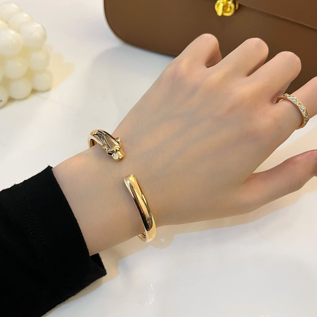 [Lumi Jewellery]PANTHERE GOLD OPEN BRACELET