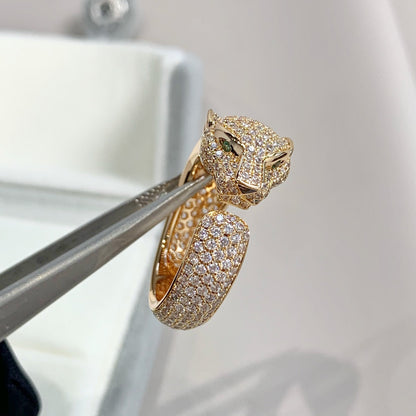 [Lumi Jewellery]PANTHERE PINK GOLD DIAMOND RING
