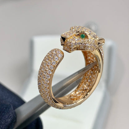 [Lumi Jewellery]PANTHERE PINK GOLD DIAMOND RING